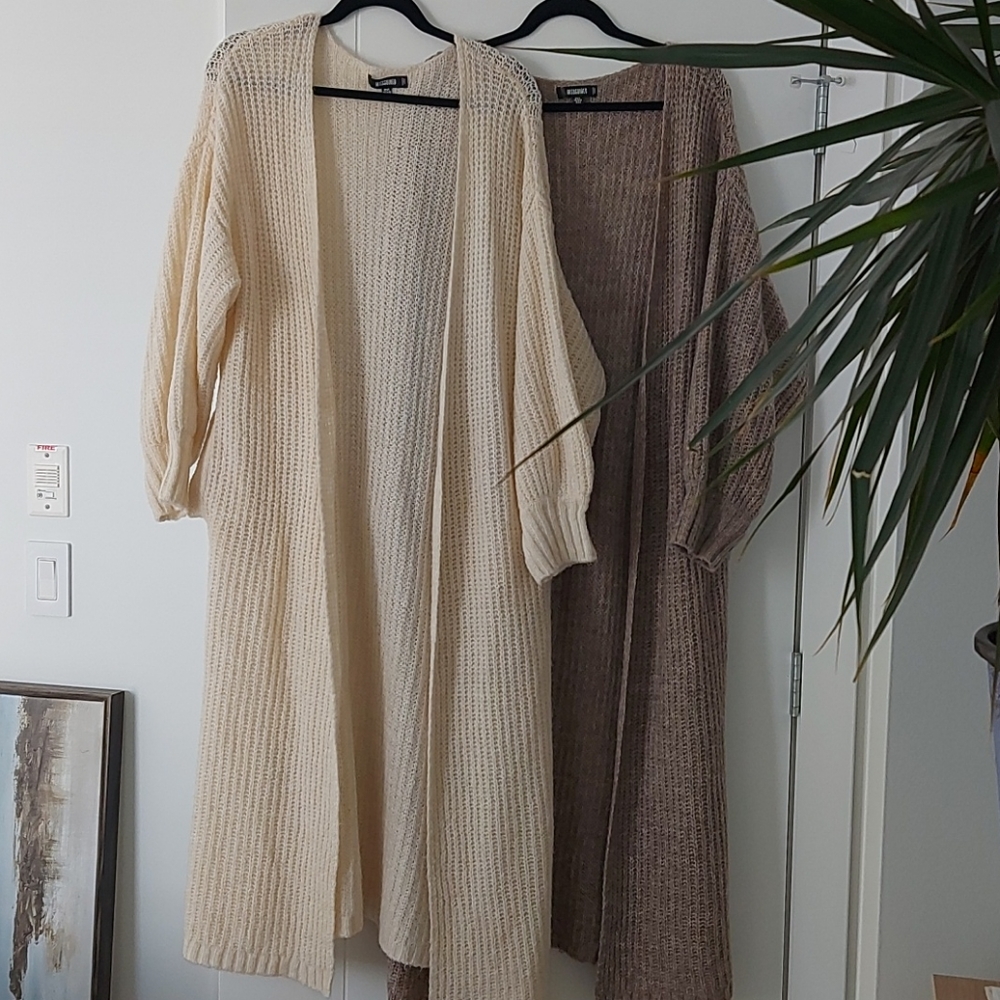 Long cardigans with pockets